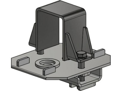 Uchycení oplenu ALUCAR pevné, kompletní TITAN  50/70/XL